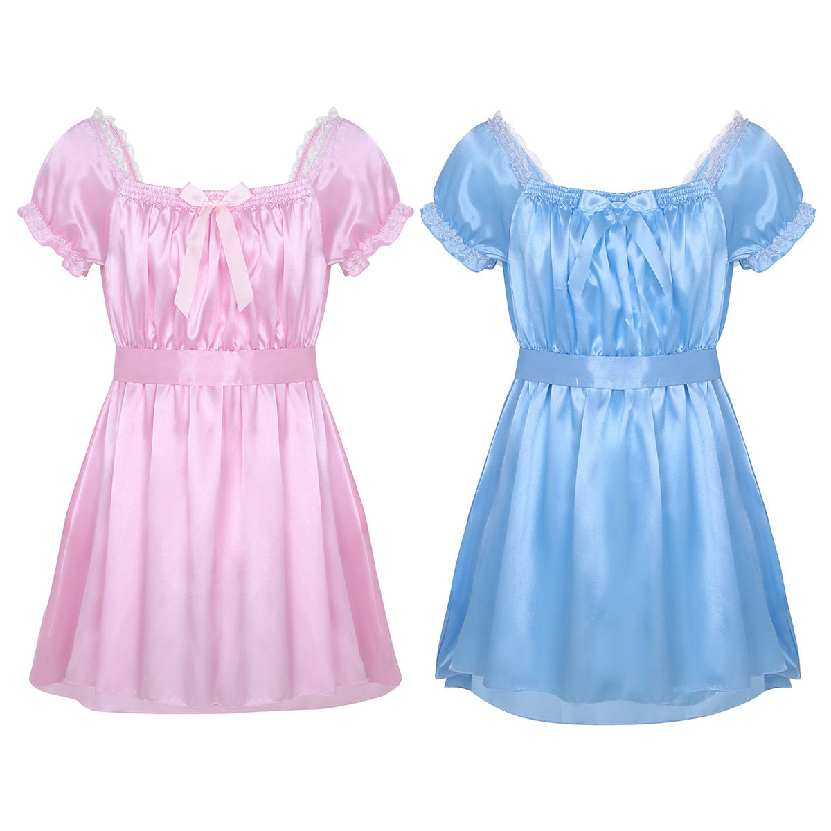 Satin Bodysuit for Crossdressers - Style 6 - Image 7