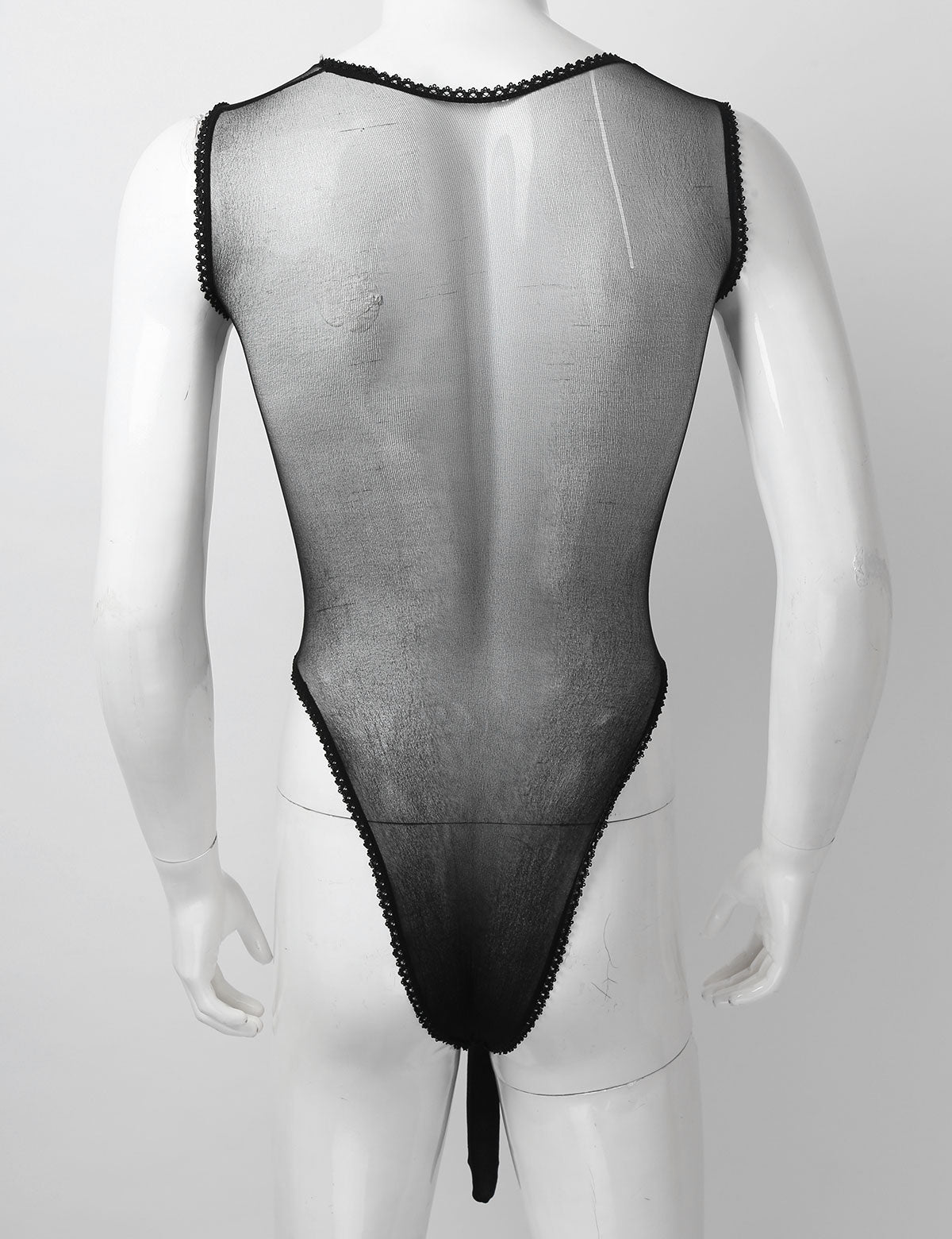 Satin Bodysuit for Crossdressers - Style 3 - Image 13