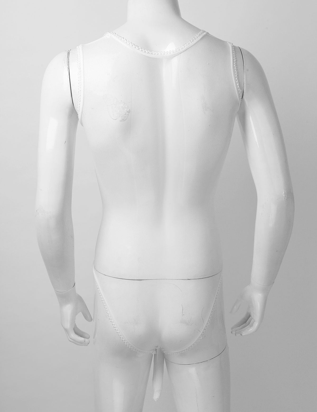 Lace Bodysuit for Crossdressers - Style 4 - Image 23