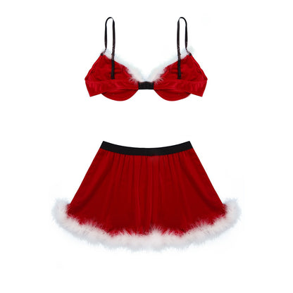 Erotic Christmas Lingerie Set: Seductive Costumes for Crossdressers