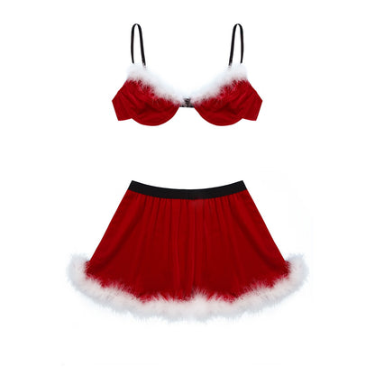 Erotic Christmas Lingerie Set: Seductive Costumes for Crossdressers