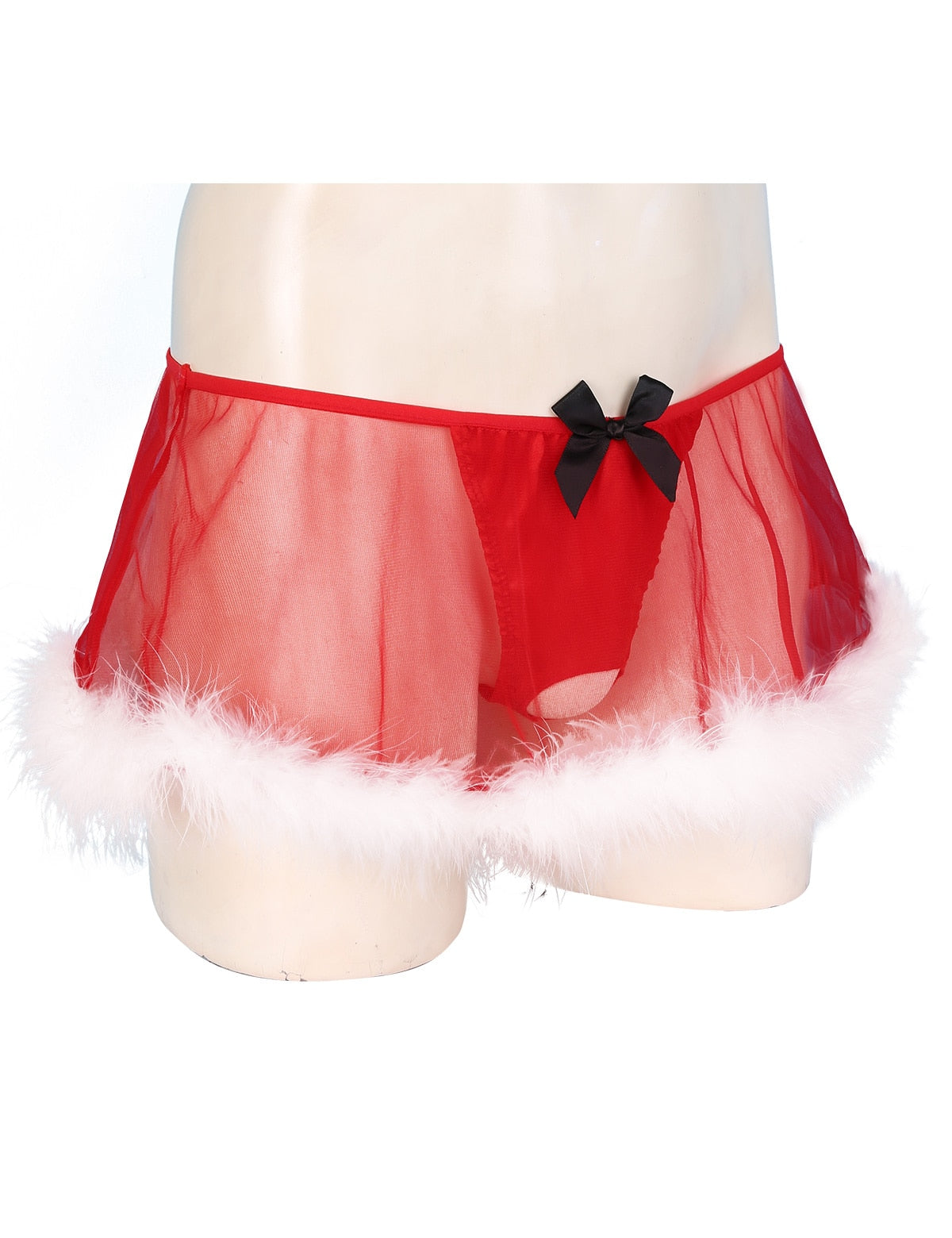 Festive Feminine Lingerie Set for Crossdressers - Image 2