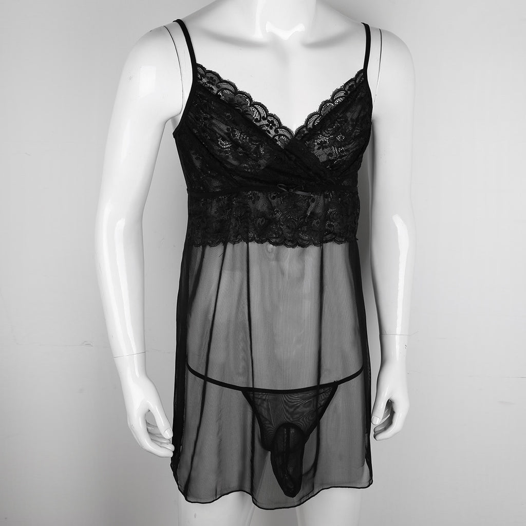 Lace Lingerie Set for Crossdressers - Style 4 - Image 14