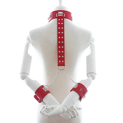 Intimate Couples' Accessories: Neck Cuffs for BDSM Bondage, Stimulation, and Flirting - Collars, Handcuffs, Fetish Gear for Exotic Roleplay Games