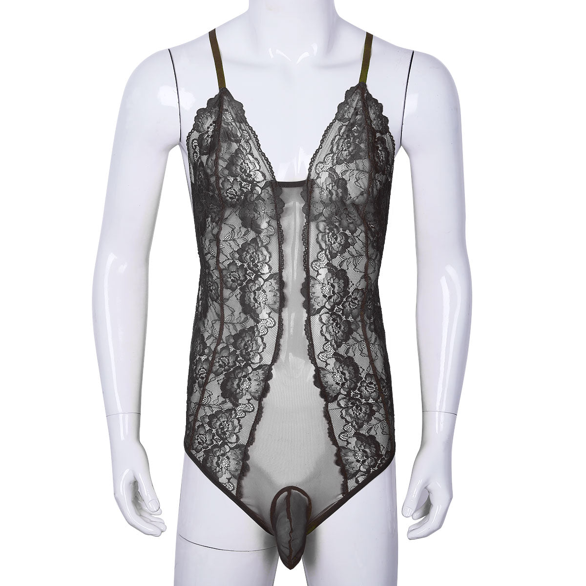 Sexy Lace Thong Bodysuit: Seductive Sleepwear for Men