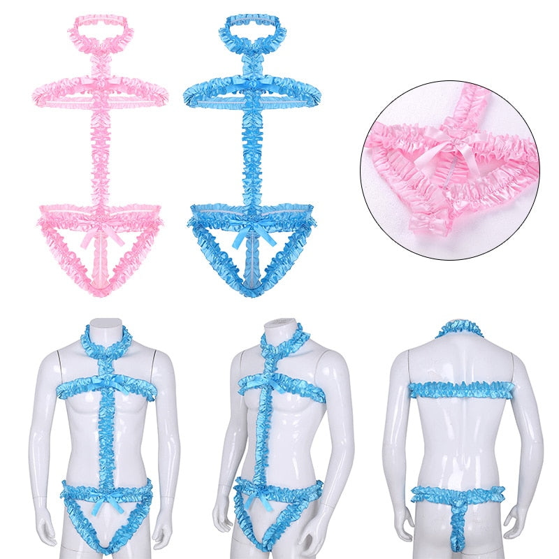 Lace Bodysuit for Crossdressers - Style 7 - Image 5