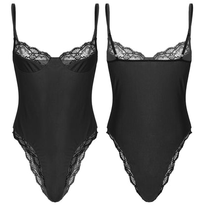 Lace Bodycon Bodysuit: Sensual Lingerie for Men