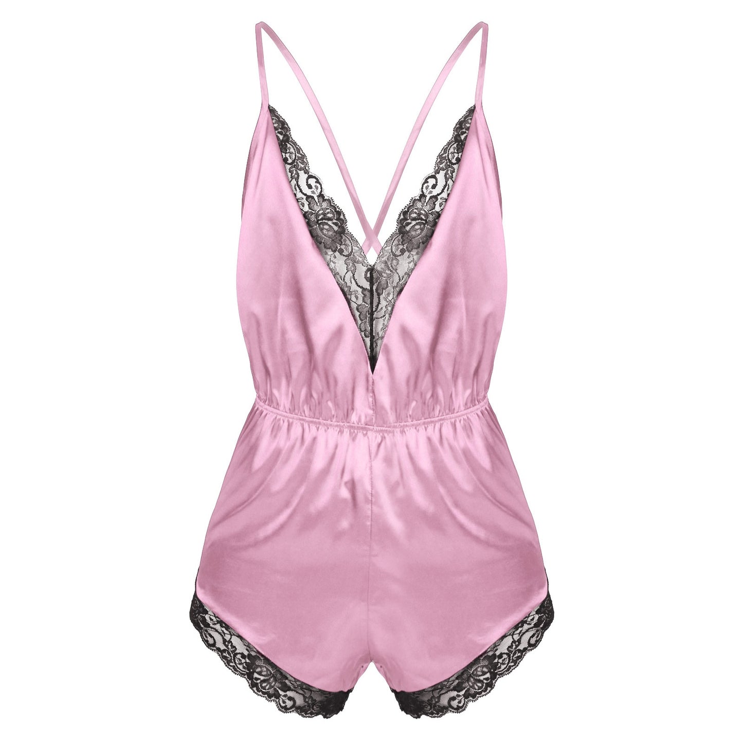 Satin Bodysuit Jumpsuit: Sensual Sleepwear for Crossdressers