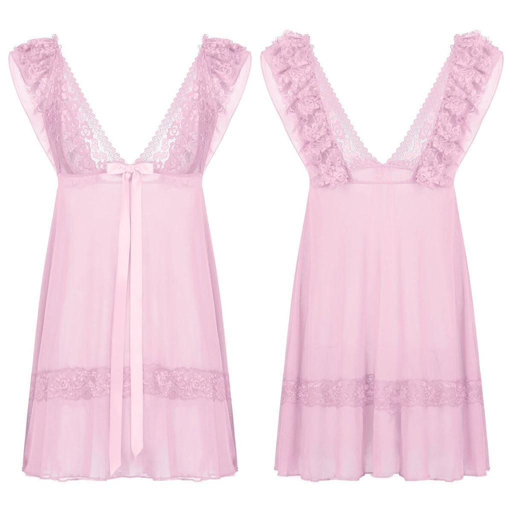 Lace Babydoll Dress for Crossdressers - Style 2 - Image 29