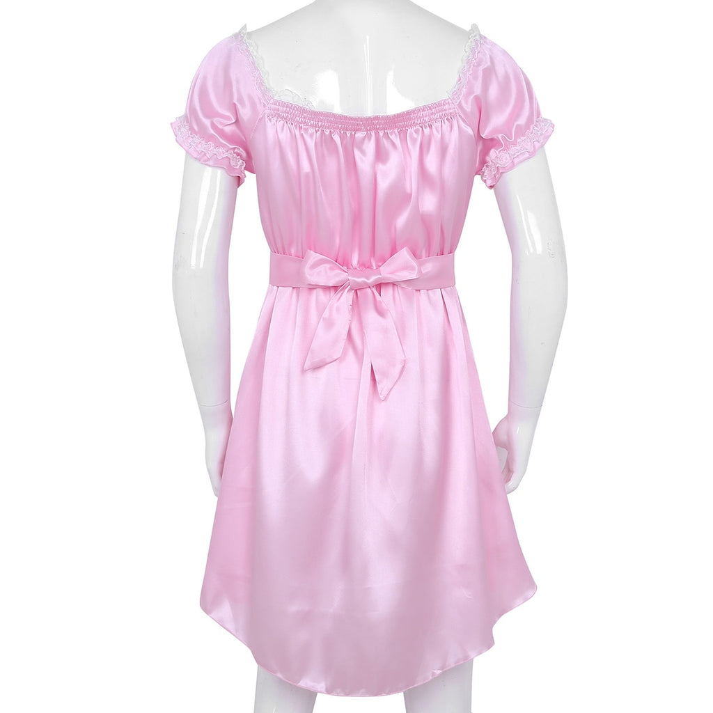Satin Bodysuit for Crossdressers - Style 6 - Image 23
