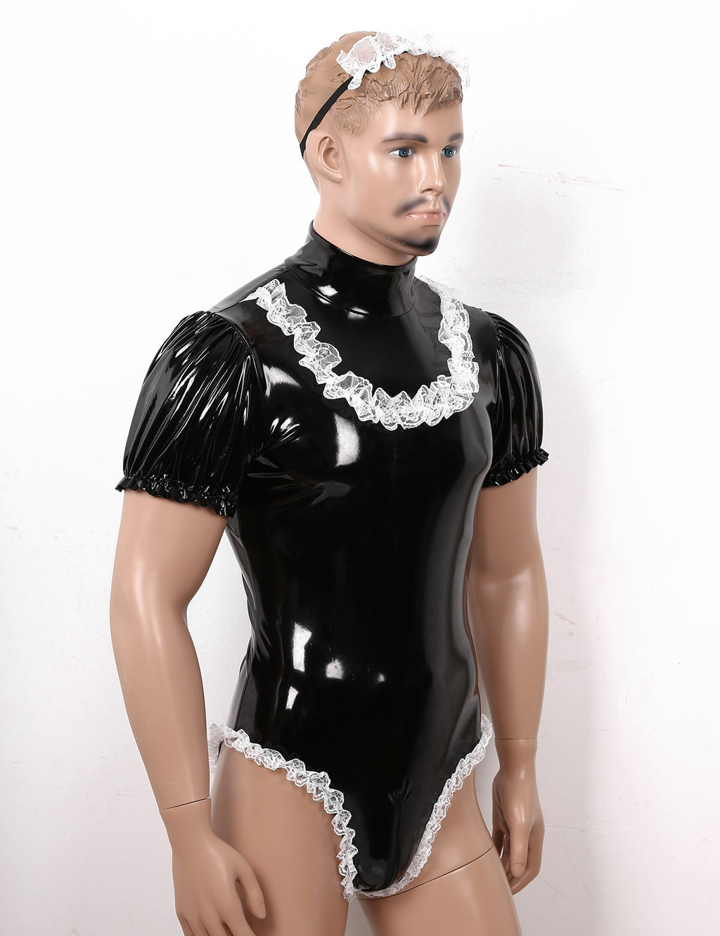 Patent-Look Bodysuit for Crossdressers - Style 2 - Image 6