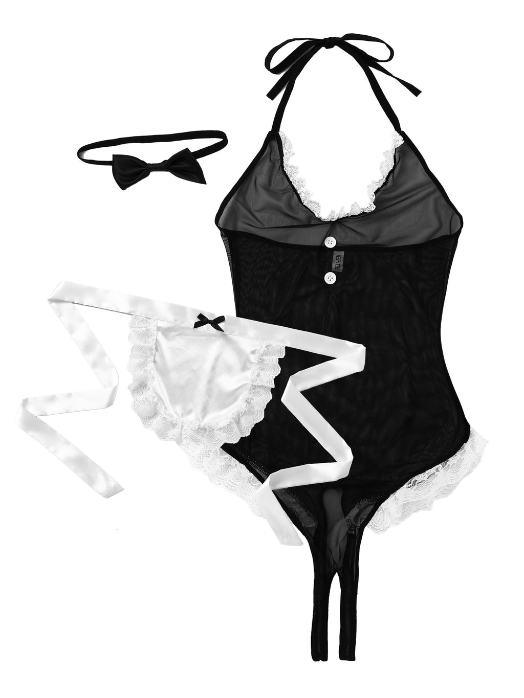Lace Bodysuit for Crossdressers - Style 3 - Image 3