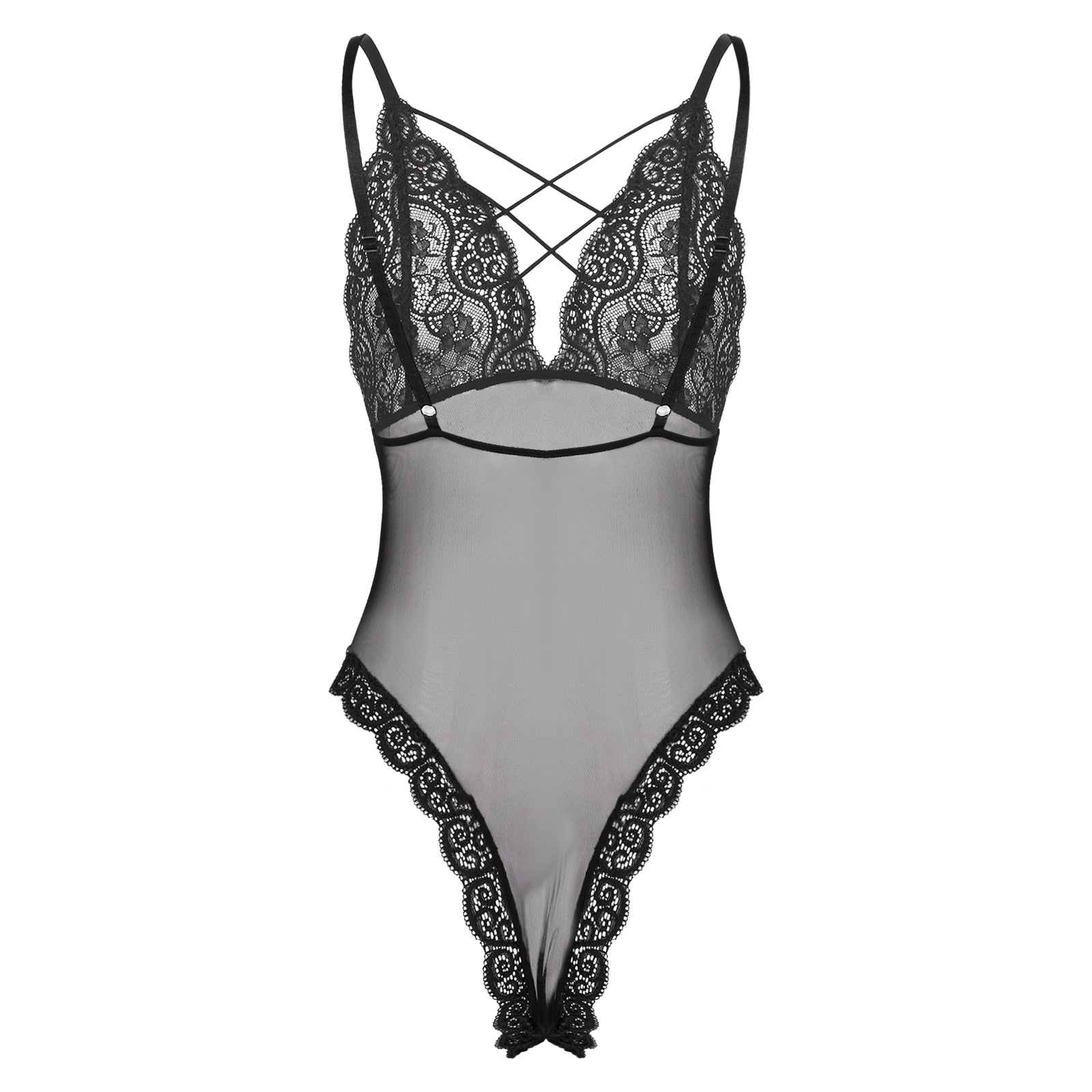 Satin Bodysuit for Crossdressers - Style 2 - Image 5