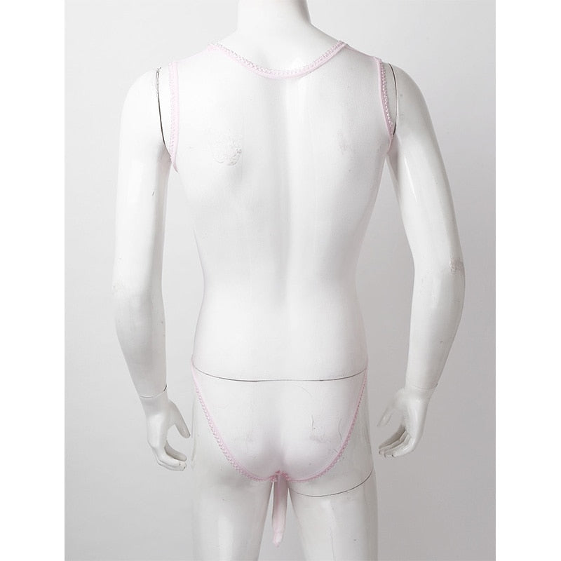 Lace Bodysuit for Crossdressers - Style 4 - Image 33