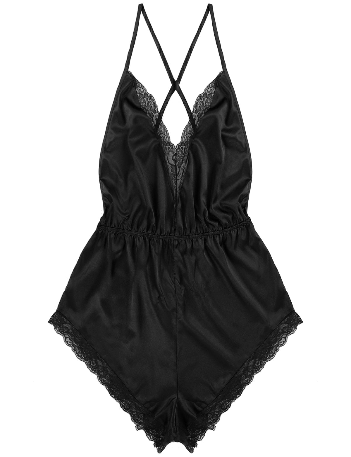 Satin Bodysuit Jumpsuit: Sensual Sleepwear for Crossdressers