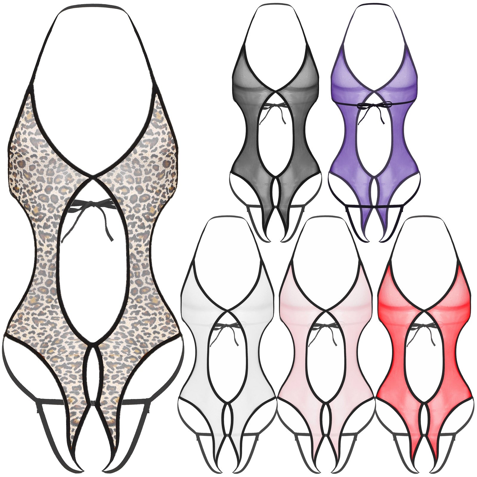 Sheer Mesh Catsuit for Crossdressers - Image 44