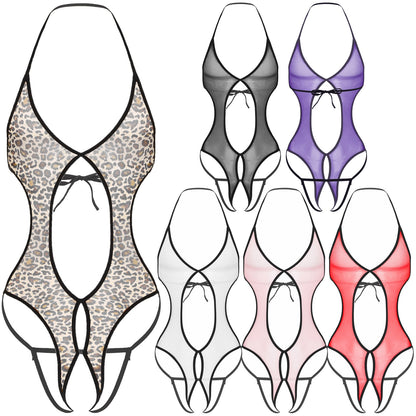 See-through Mesh Bodysuit: Seductive Lingerie for Sissy Role Play