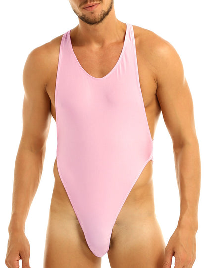 Exotic Sissy Bodysuit: Backless Nightwear for Men