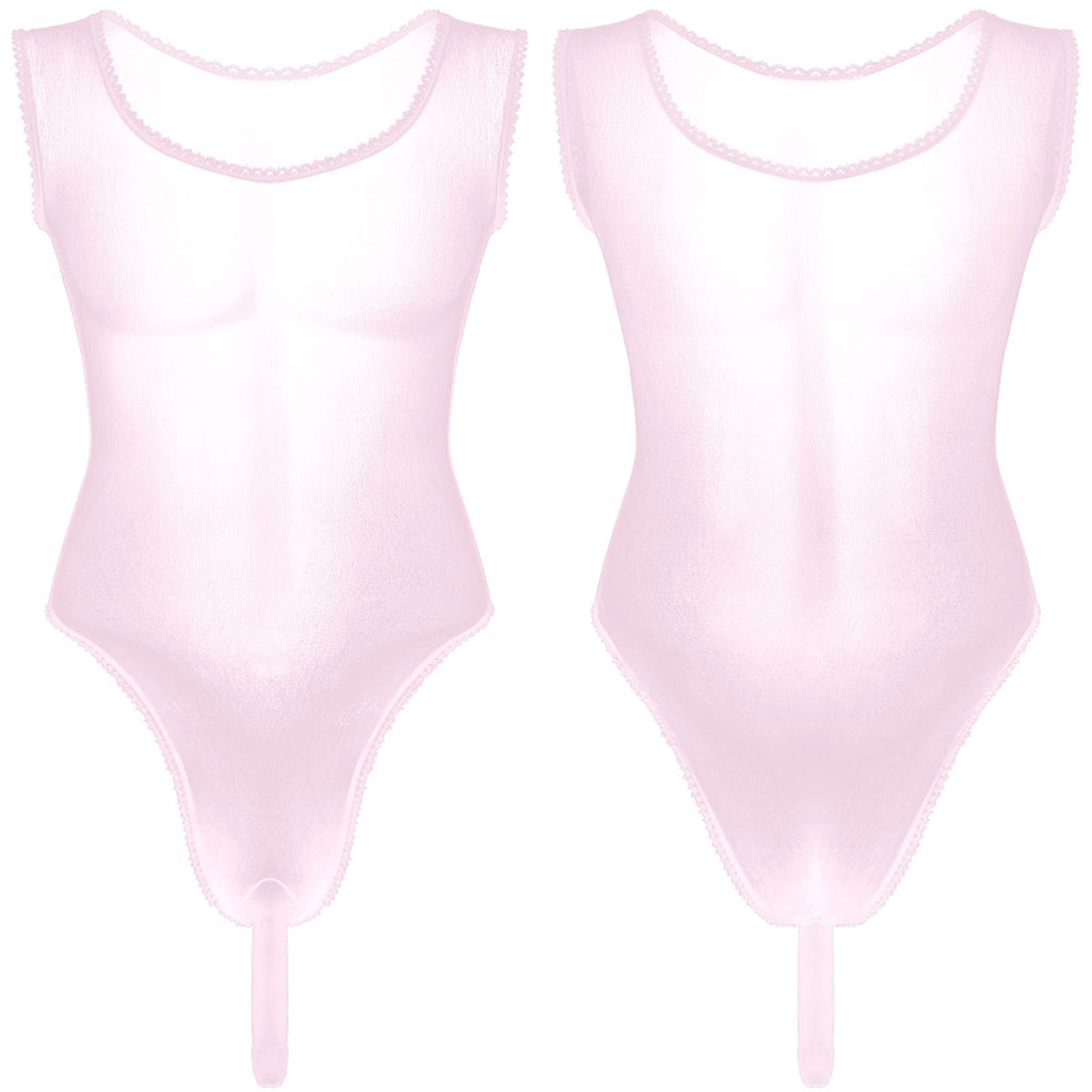Satin Bodysuit for Crossdressers - Style 3 - Image 18