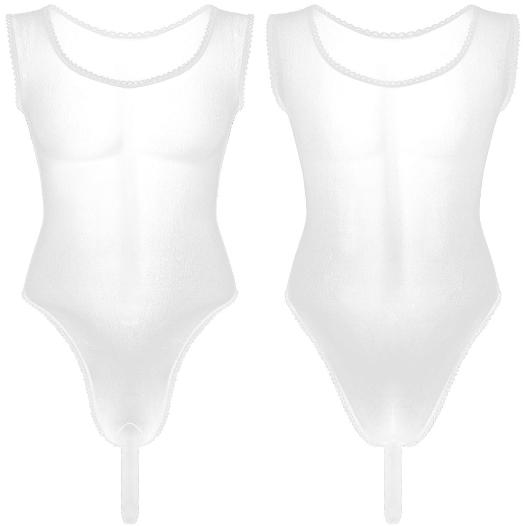 Satin Bodysuit for Crossdressers - Style 3 - Image 16