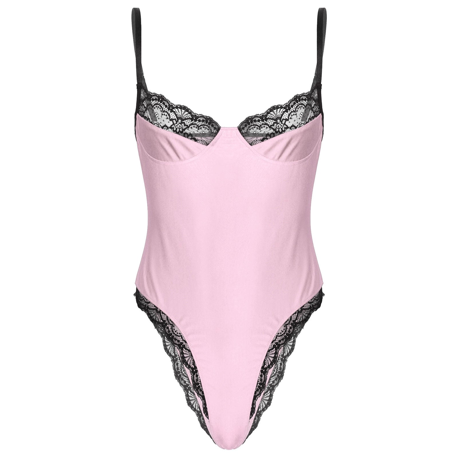 Satin Bodysuit for Crossdressers - Style 5 - Image 2