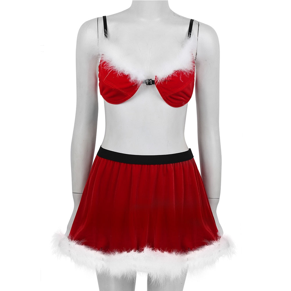 Festive Feminine Lingerie Set for Crossdressers - Style 2 - Image 5