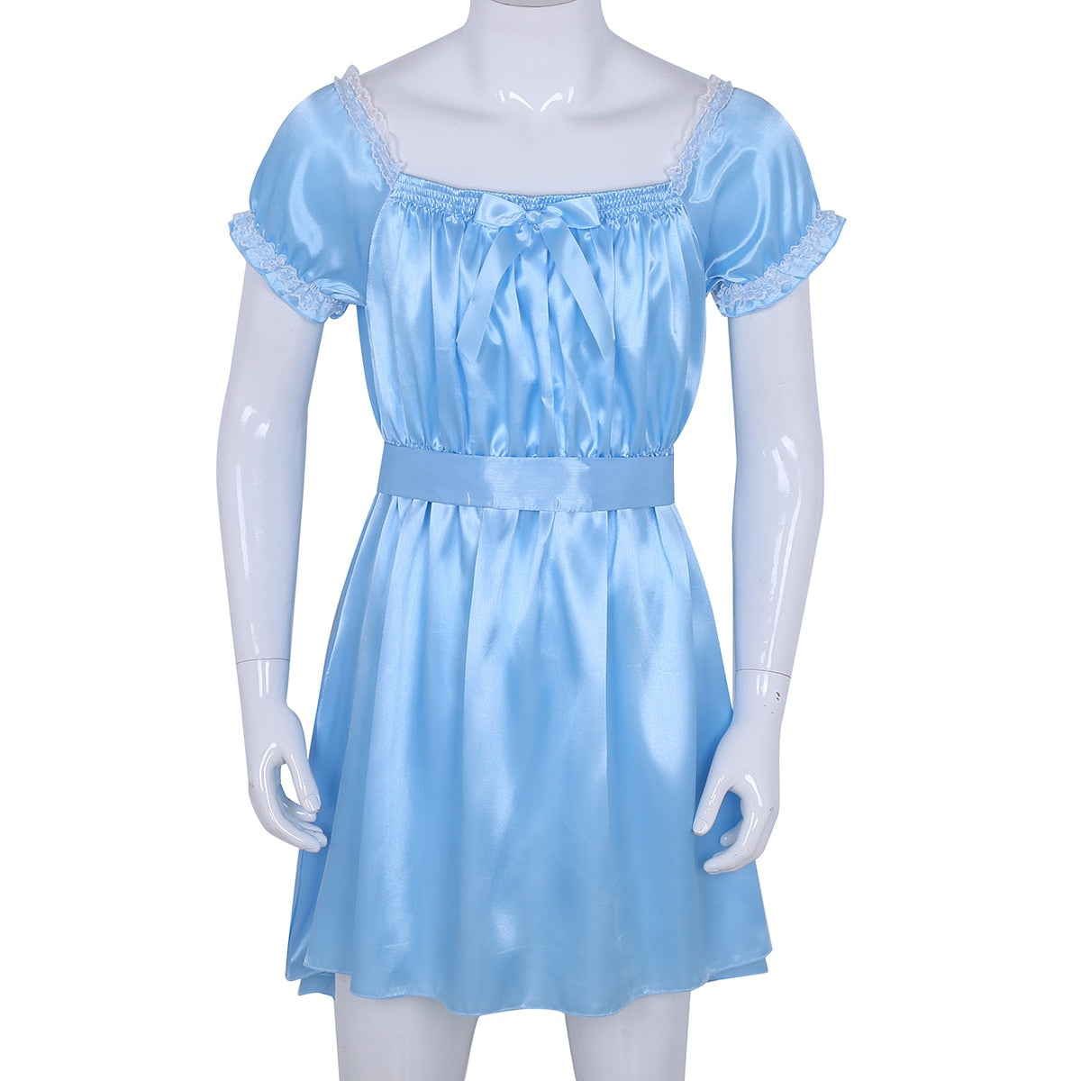 Satin Bodysuit for Crossdressers - Style 4 - Image 24