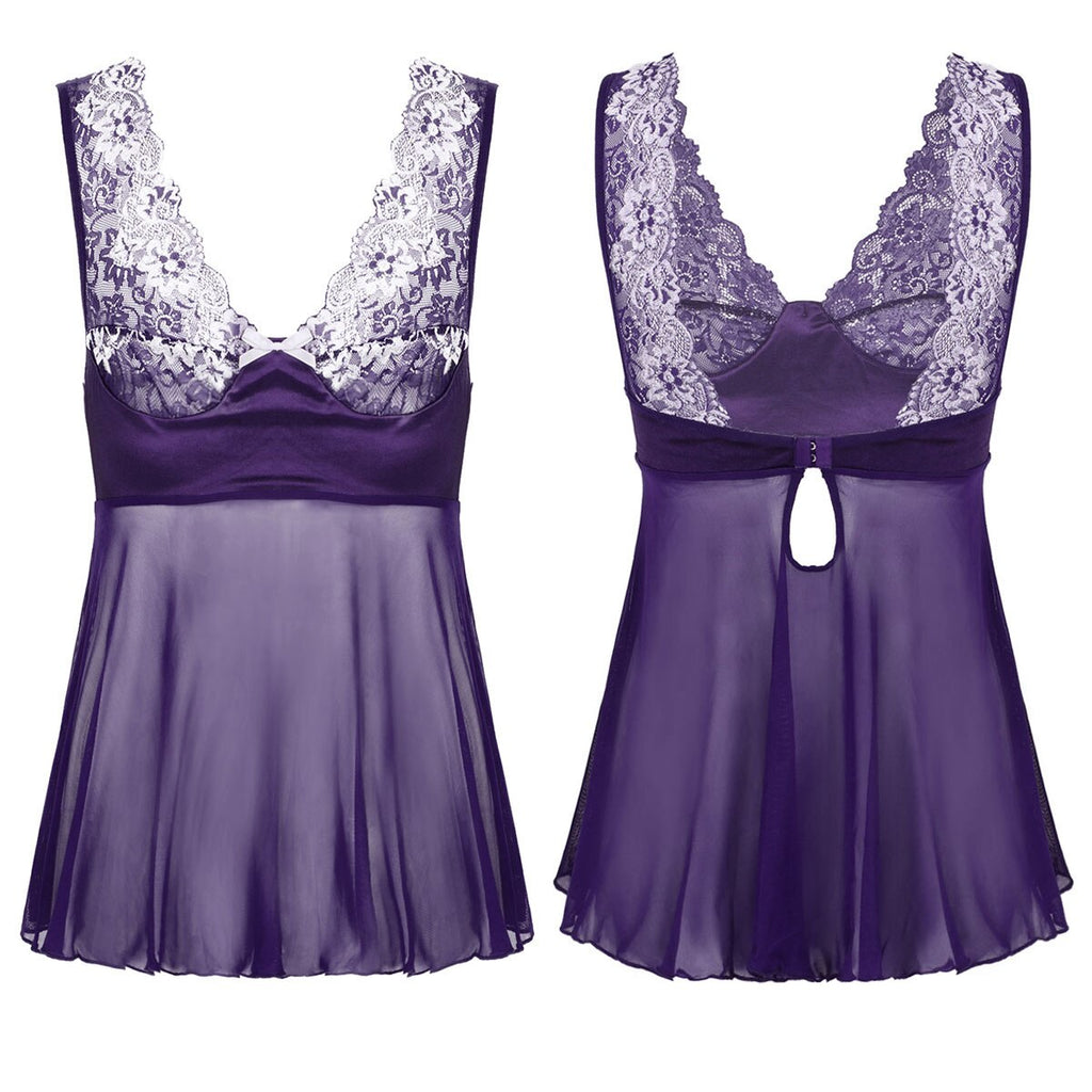 Lace Babydoll Dress for Crossdressers - Style 4 - Image 24