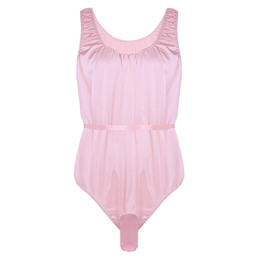 Satin Bodysuit for Crossdressers - Style 5 - Image 3