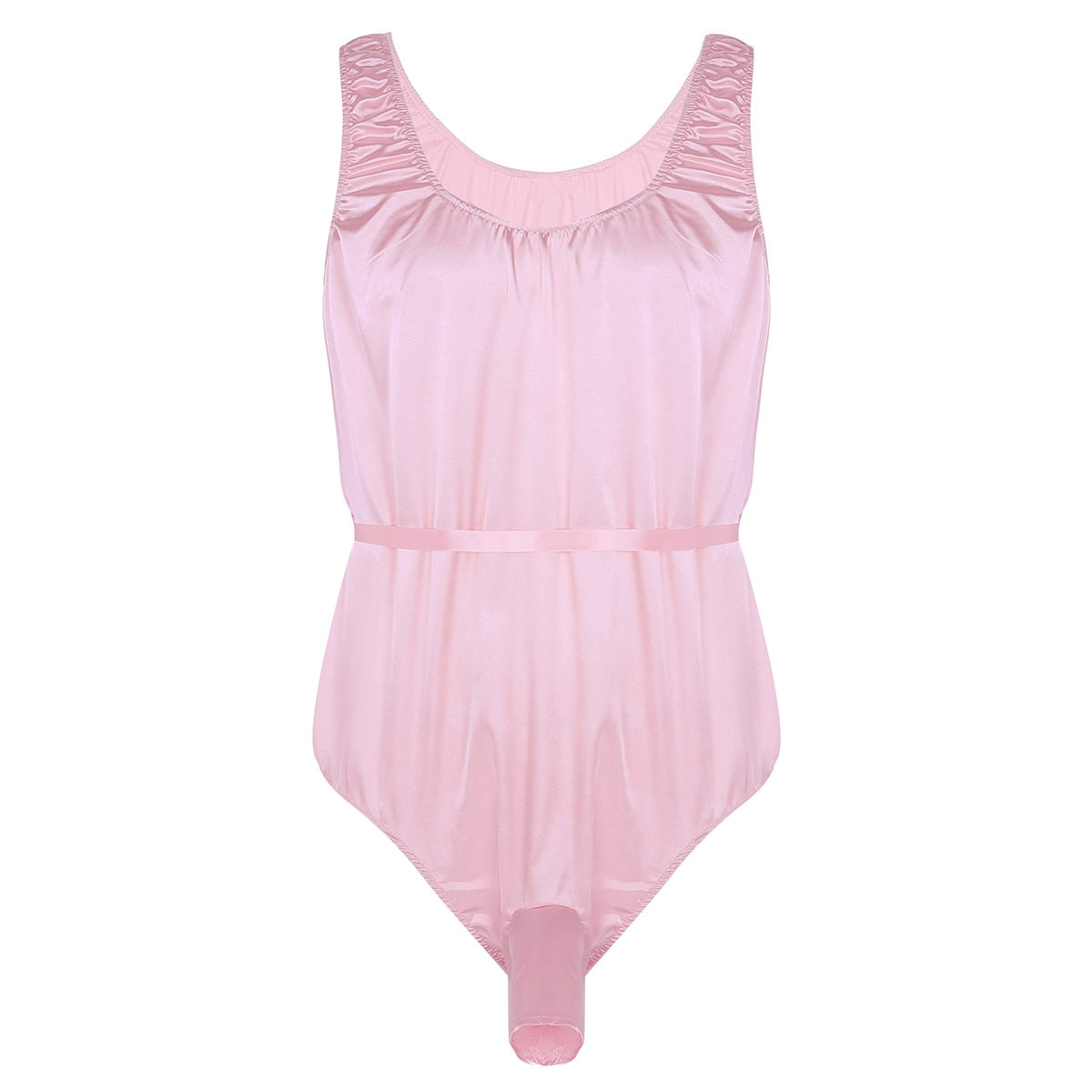 Satin Bodysuit for Crossdressers - Style 5 - Image 3