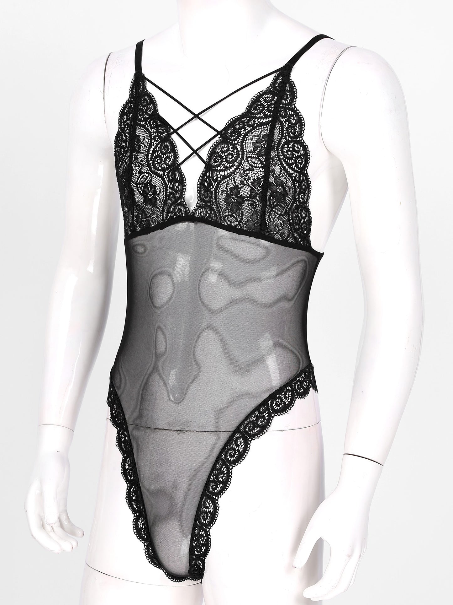 Lace Bodysuit: Seductive Lingerie for Male Crossdressers