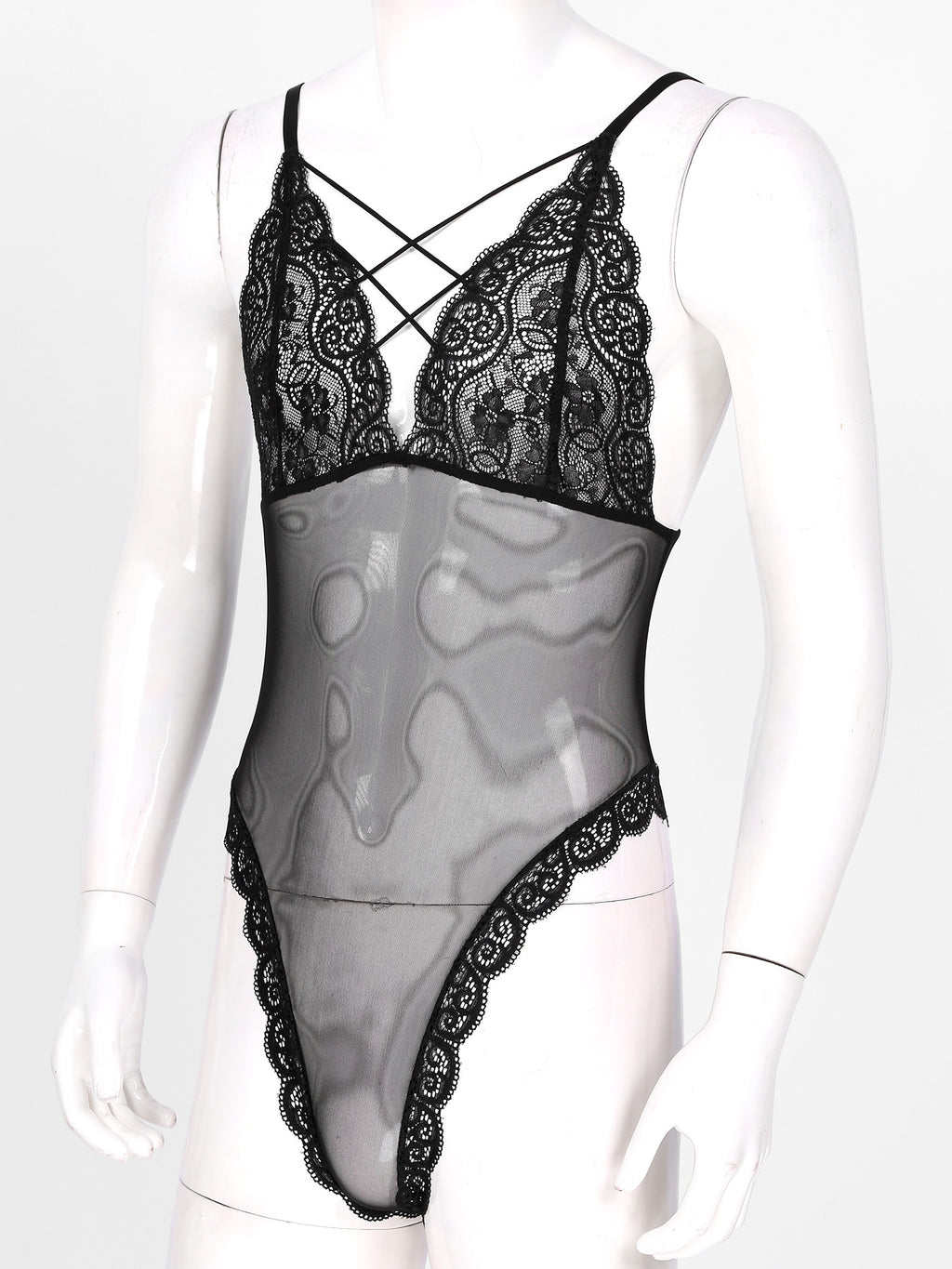 Satin Bodysuit for Crossdressers - Style 2 - Image 8
