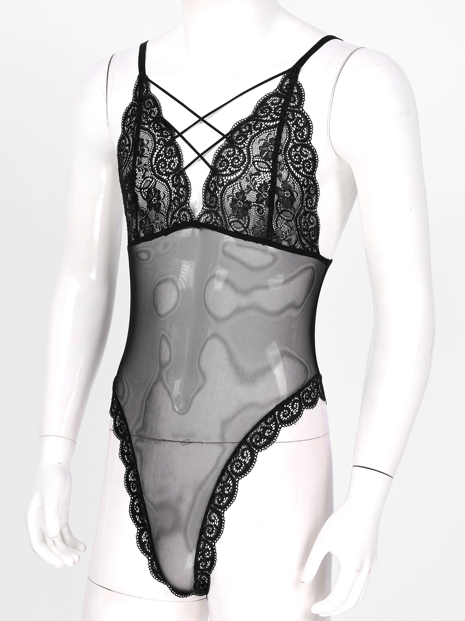 Satin Bodysuit for Crossdressers - Style 2 - Image 8