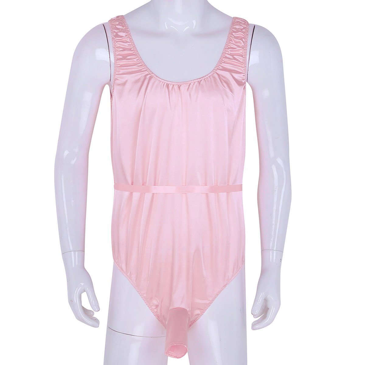 Satin Bodysuit for Crossdressers - Style 5 - Image 36