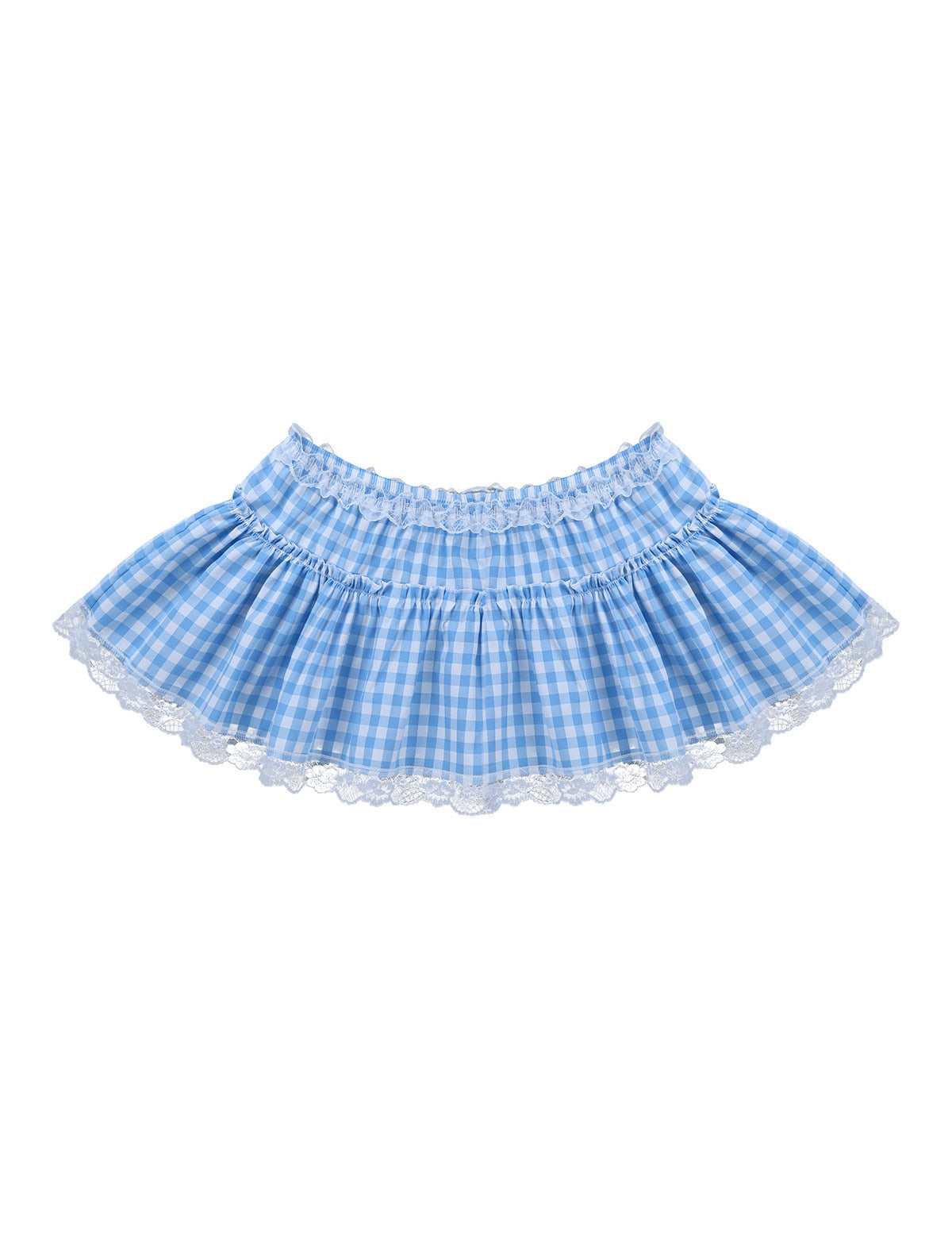 Sissy Skirt: Plaid Ruffled Mini Skirt for Crossdressers