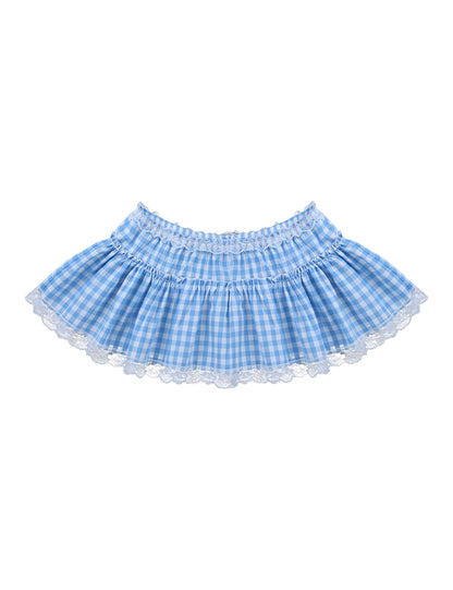 Sissy Skirt: Plaid Ruffled Mini Skirt for Crossdressers