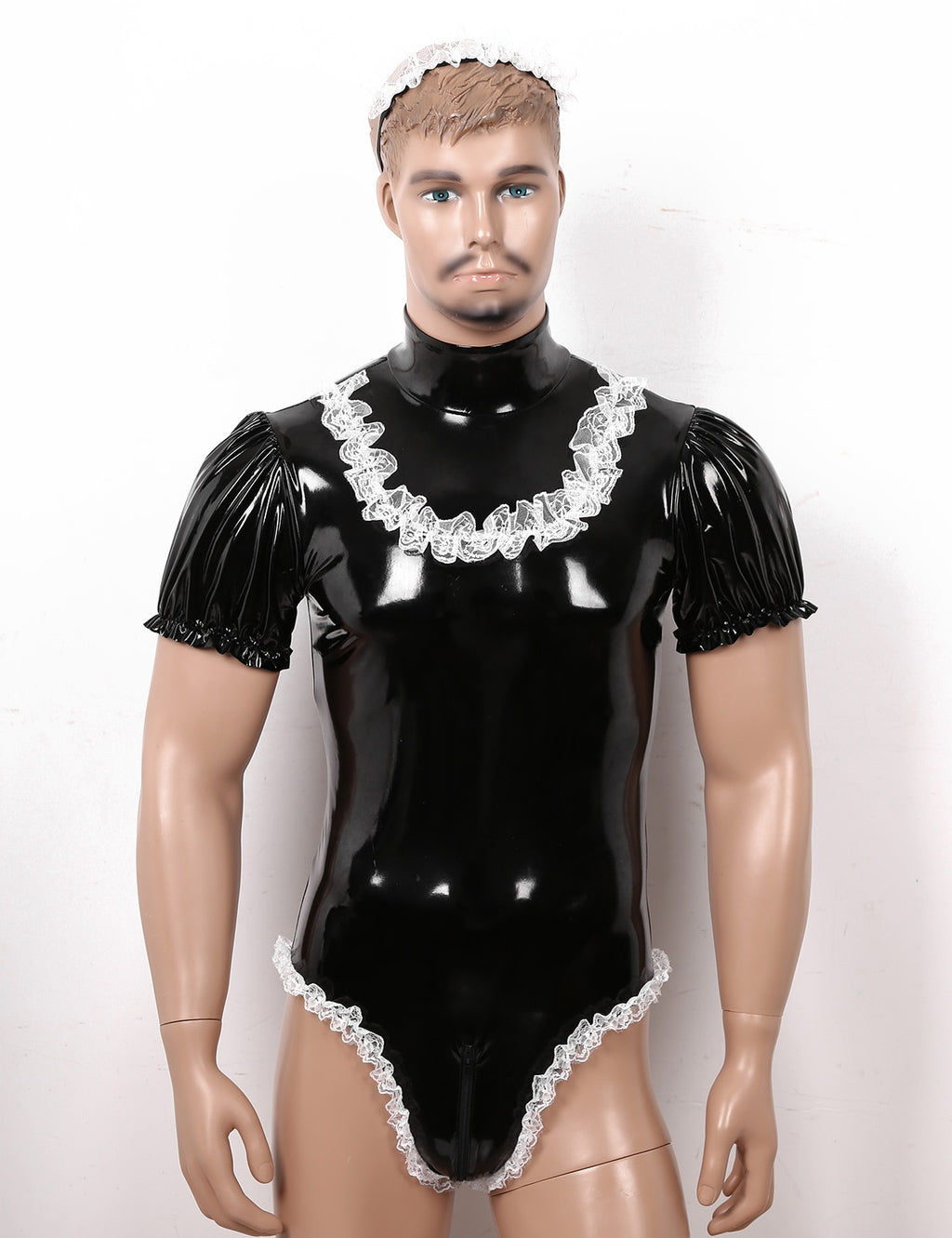 Patent-Look Bodysuit for Crossdressers - Style 2 - Image 2