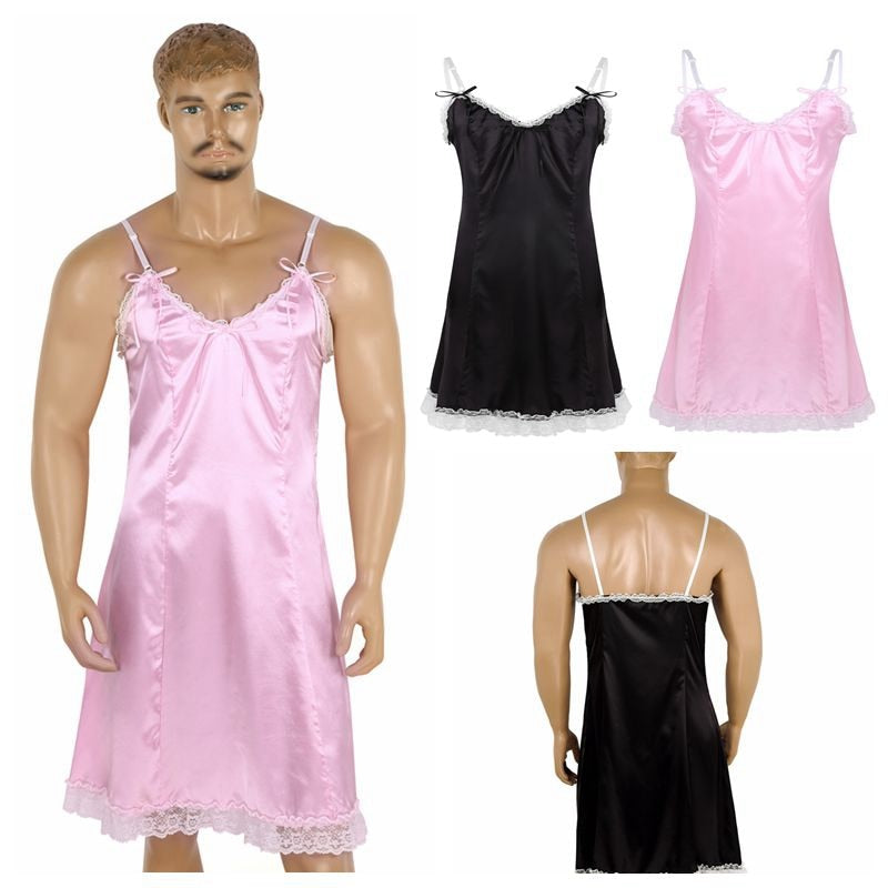 Satin Skirt: Crossdresser's Nightwear and Loungewear