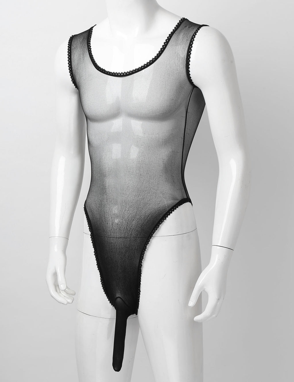 Lace Bodysuit for Crossdressers - Style 4 - Image 34