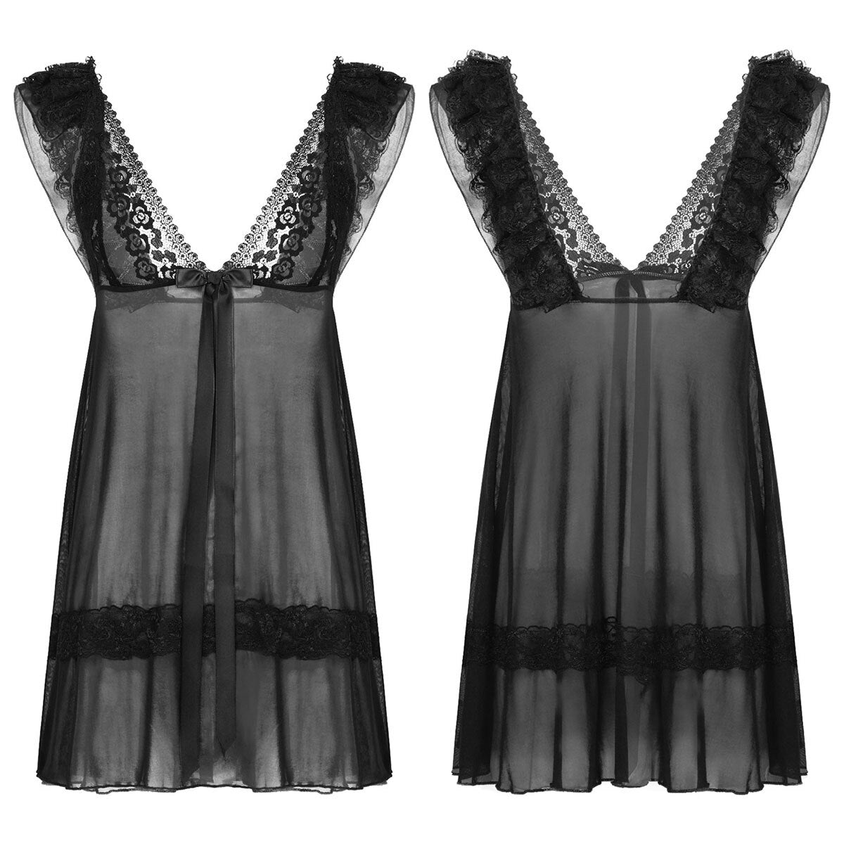 Lace Babydoll Dress for Crossdressers - Style 2 - Image 24