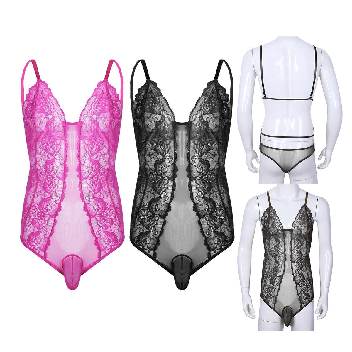 Lace Lingerie Set for Crossdressers - Image 19