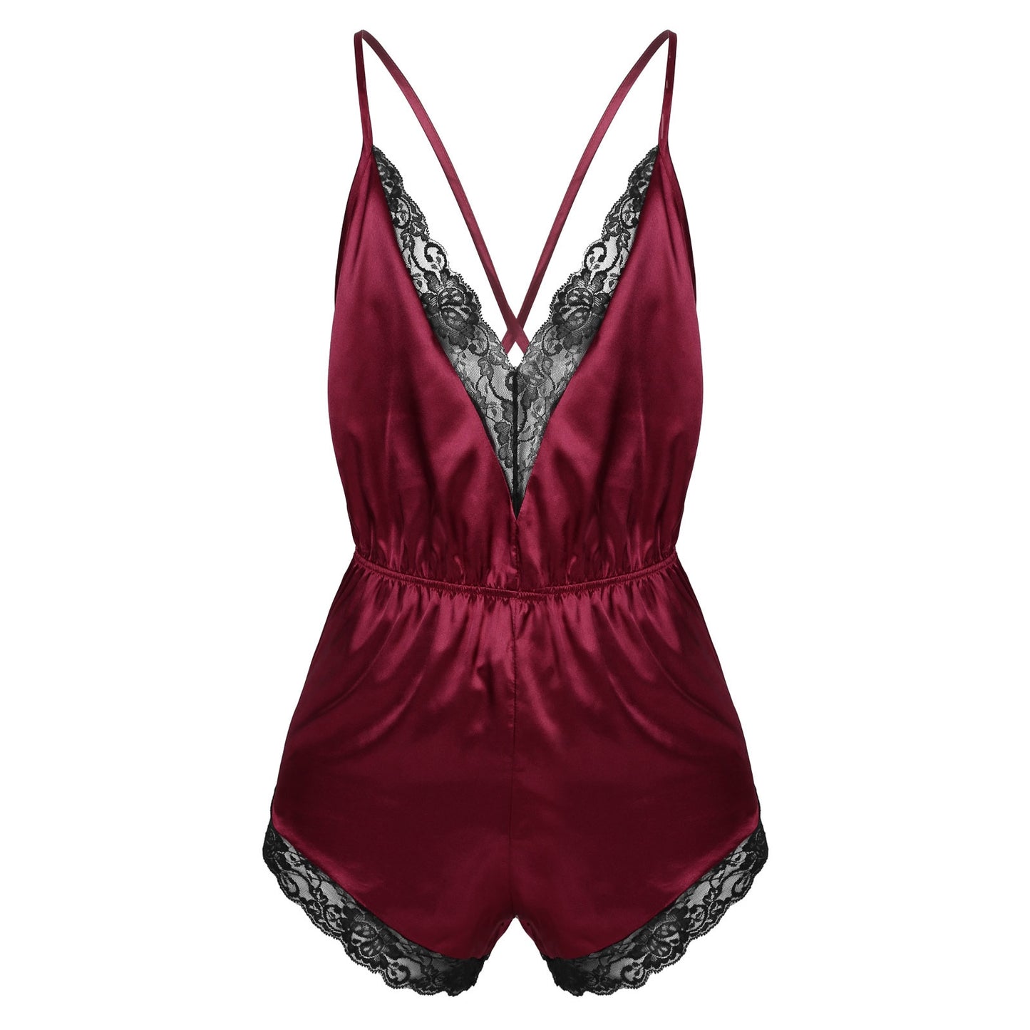 Satin Bodysuit Jumpsuit: Sensual Sleepwear for Crossdressers