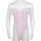 Lace Ruffle Teddy Bodysuit: Sexy Nightwear for Men