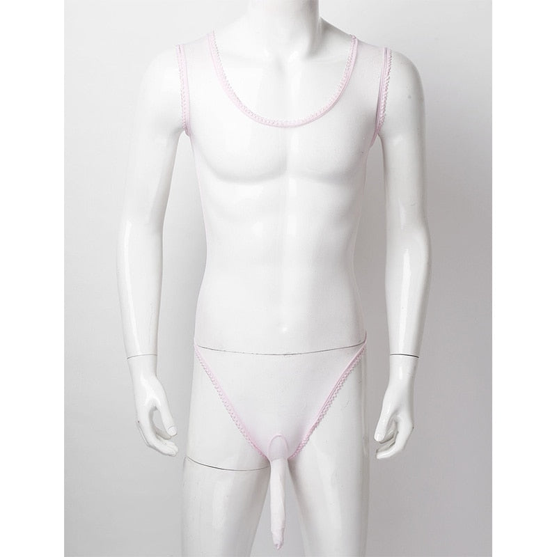 Lace Bodysuit for Crossdressers - Style 4 - Image 26