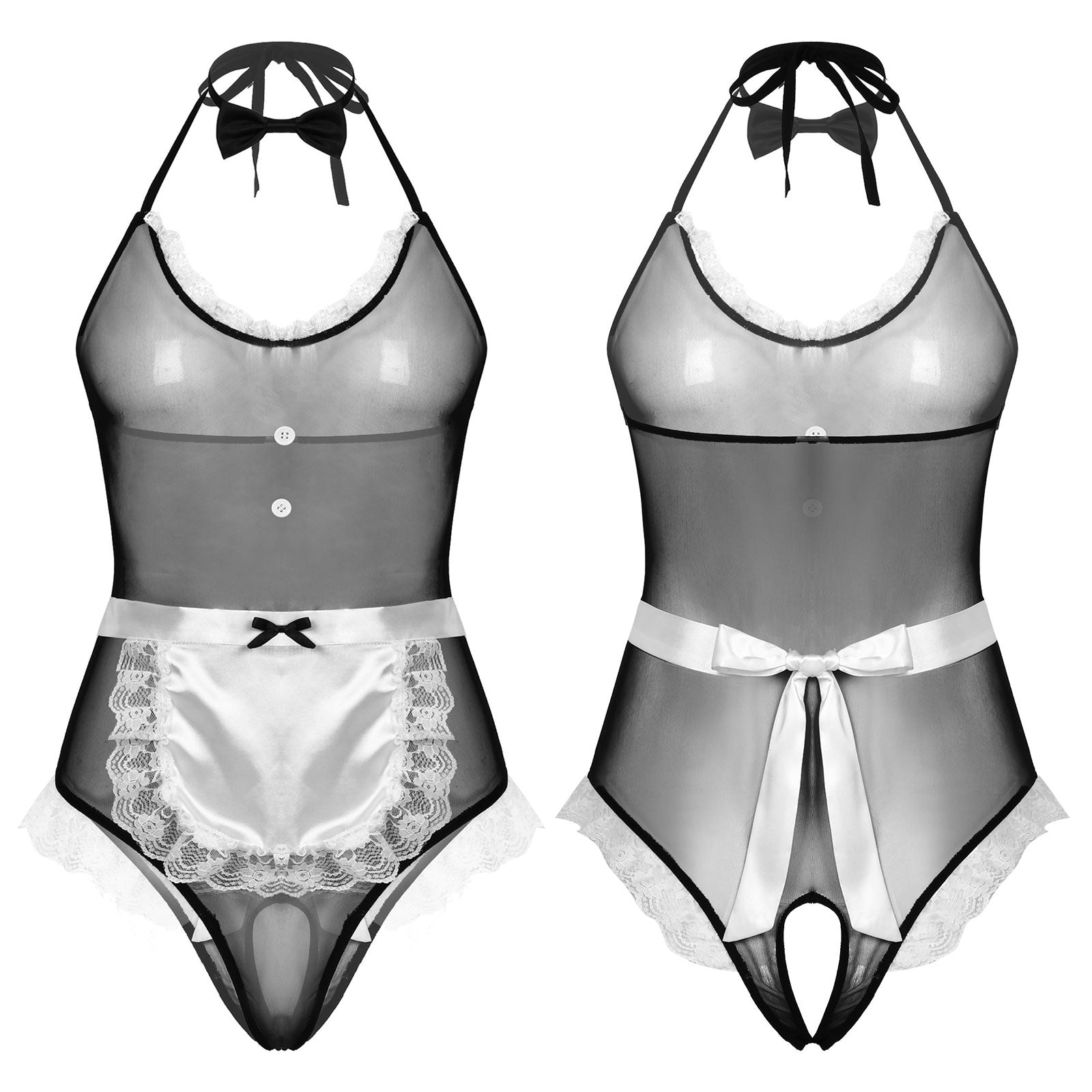 Lace Bodysuit for Crossdressers - Style 3 - Image 2