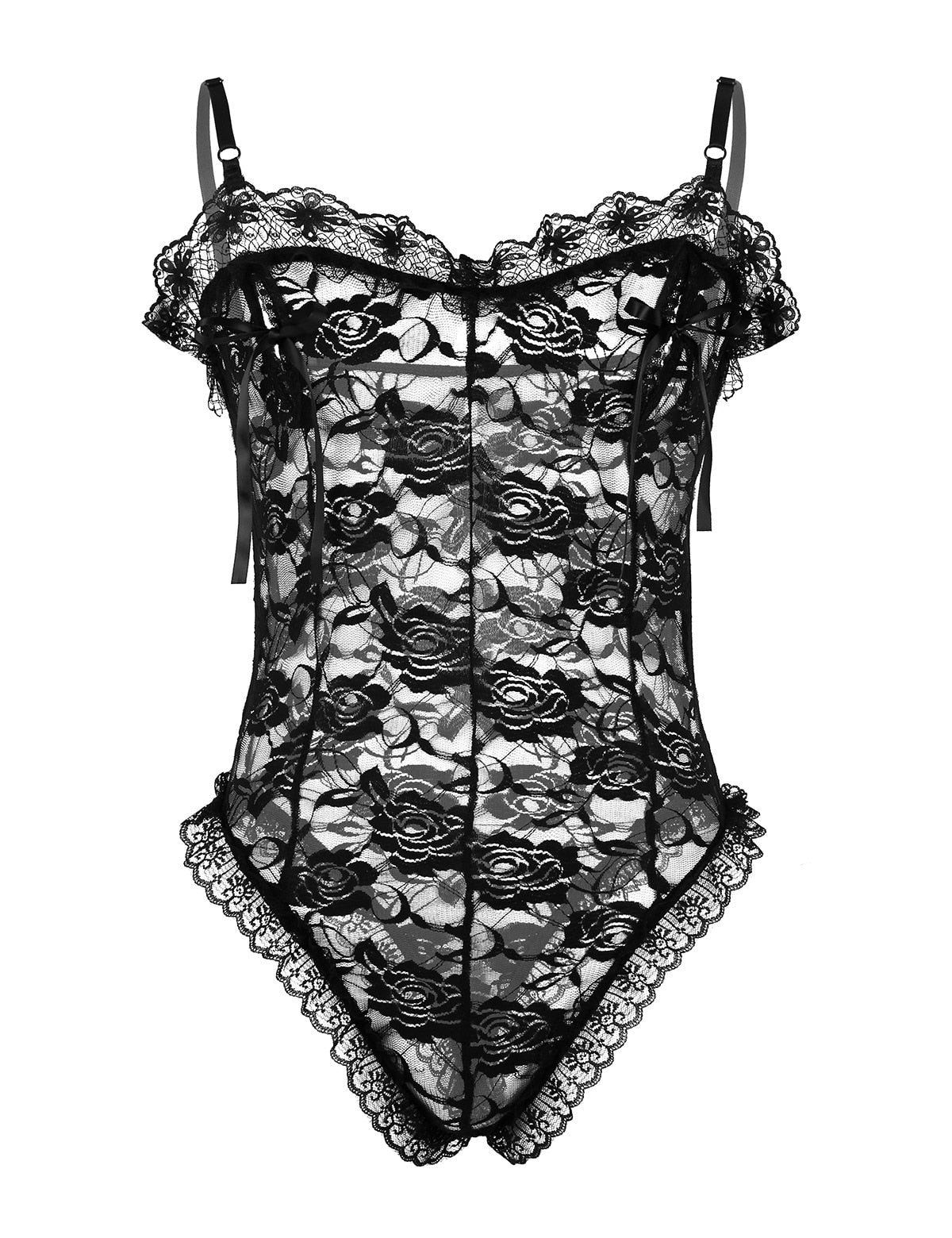 Lace Bodysuit for Crossdressers - Style 2 - Image 23