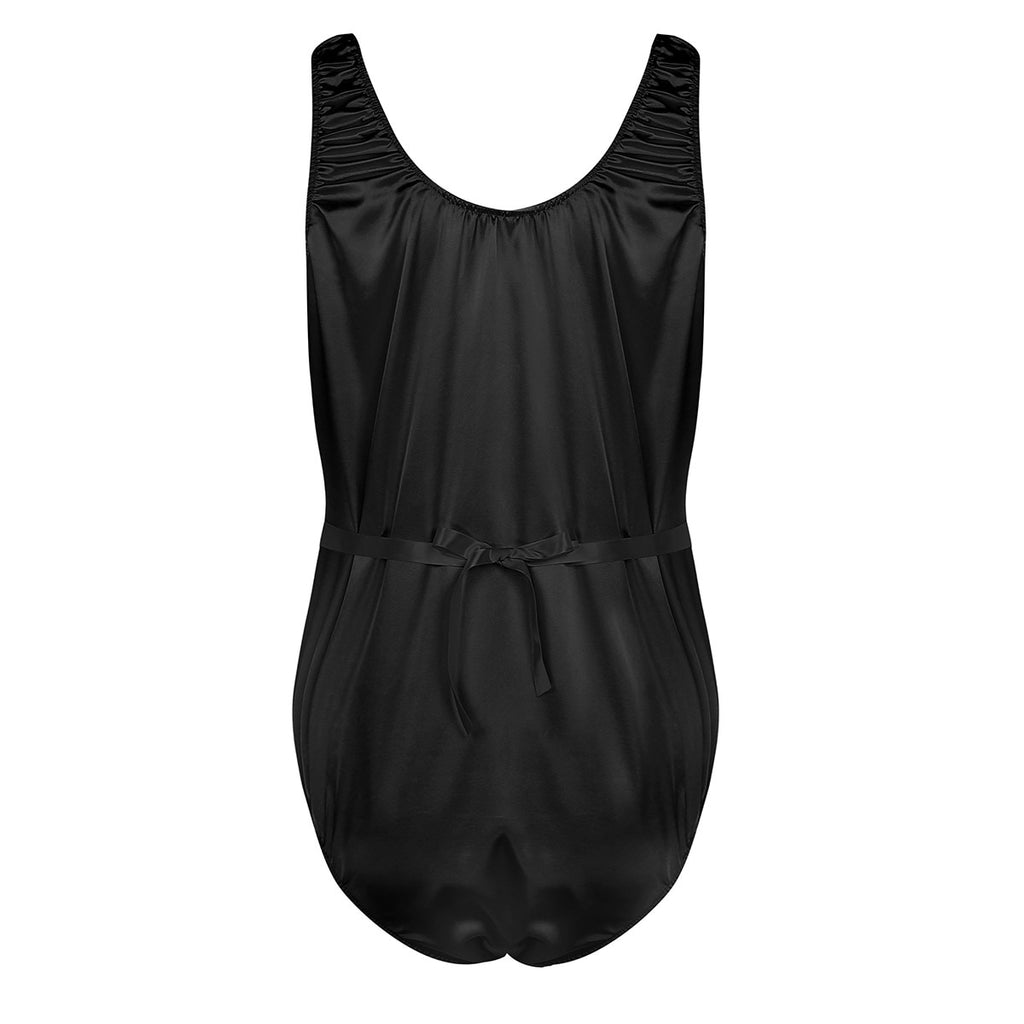 Satin Bodysuit for Crossdressers - Style 7 - Image 34