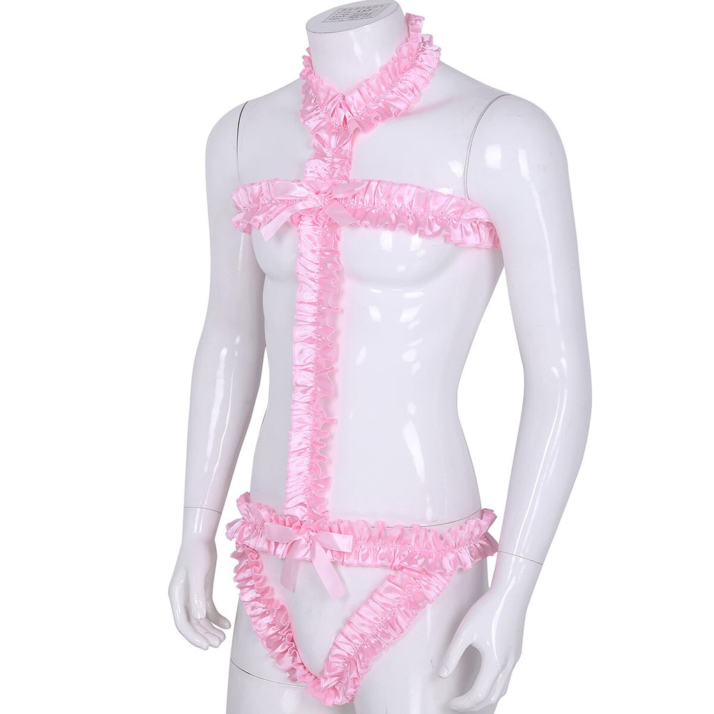 Lace Bodysuit for Crossdressers - Style 9 - Image 18