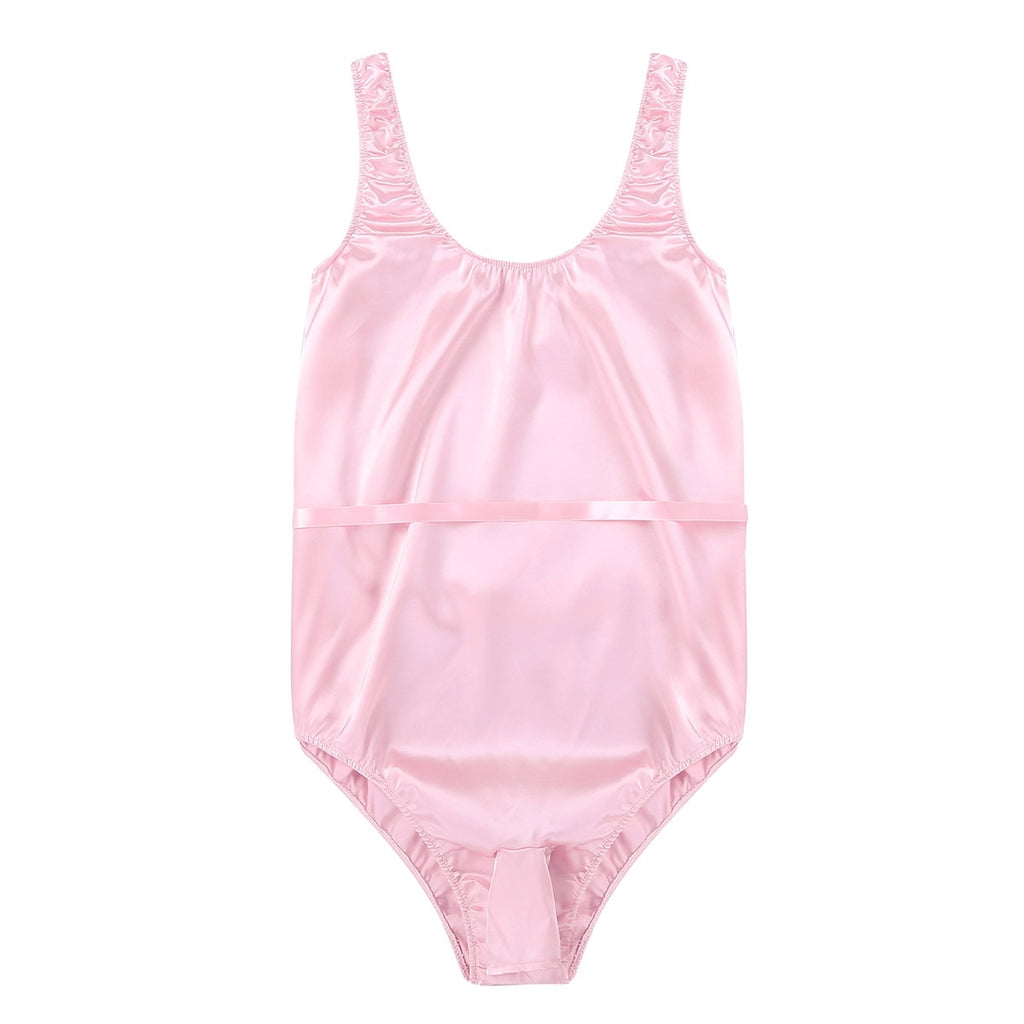 Satin Bodysuit for Crossdressers - Style 7 - Image 7