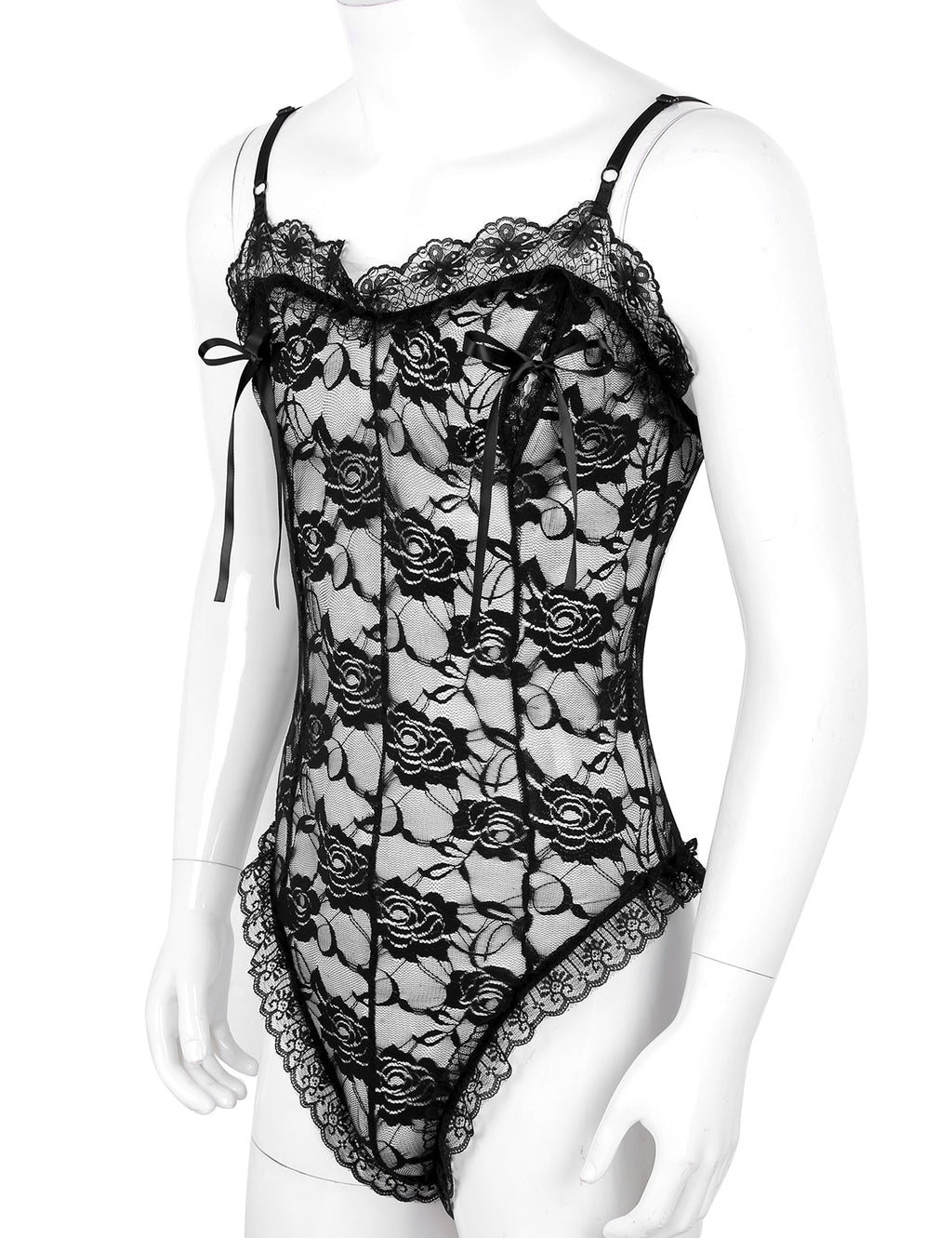 Lace Bodysuit for Crossdressers - Style 2 - Image 25
